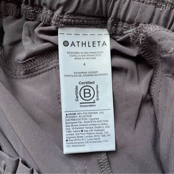 NWT Athleta Savannah Joggers in Dusk Violet - Size: 4 - Picture 7 of 9